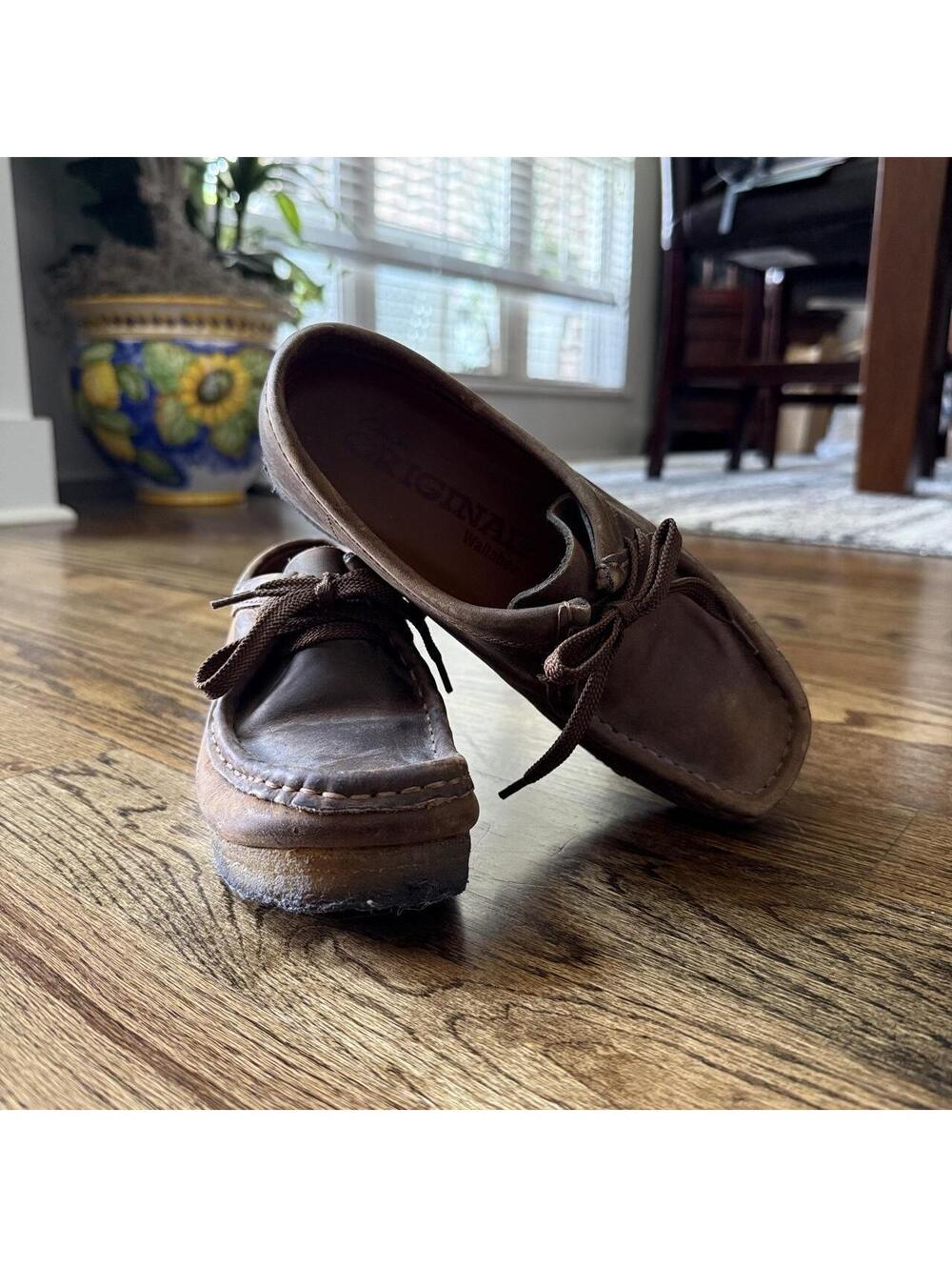 🍯 Clarks Originals Beeswax Leather Wallabee Shoes Women’s 6M